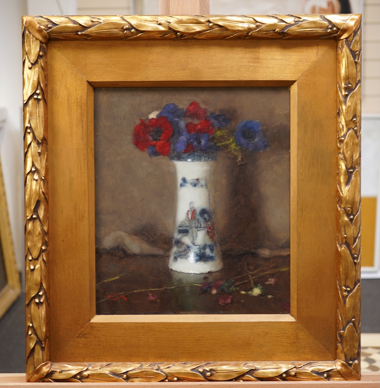 Paul Raymond Seaton, (b. 1953), Anemones in a vase